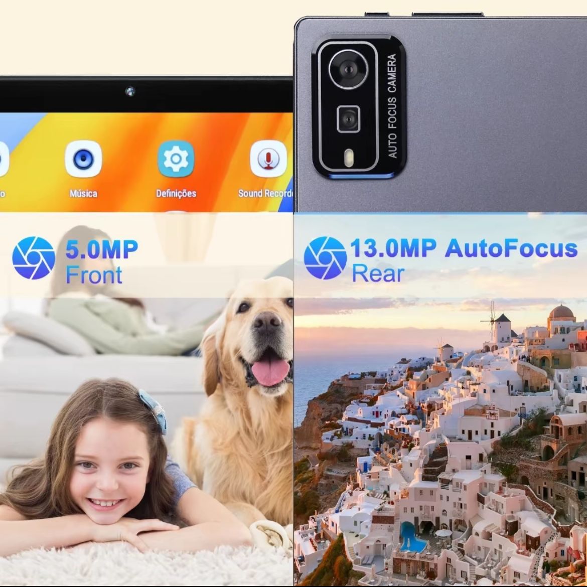 🔷 Tablet 10.1” Full HD IPS | 128GB + 6GB RAM | Android 13 | Dual Chip | 6000mAh 🔥 + BRINDE: Capinha e Teclado